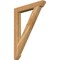 Ekena Millwork Traditional Slat Rough Sawn Bracket, Western Red Cedar, 4"W x 30"D x 42"H BKT04X30X42TRA06RWR - alternate 1